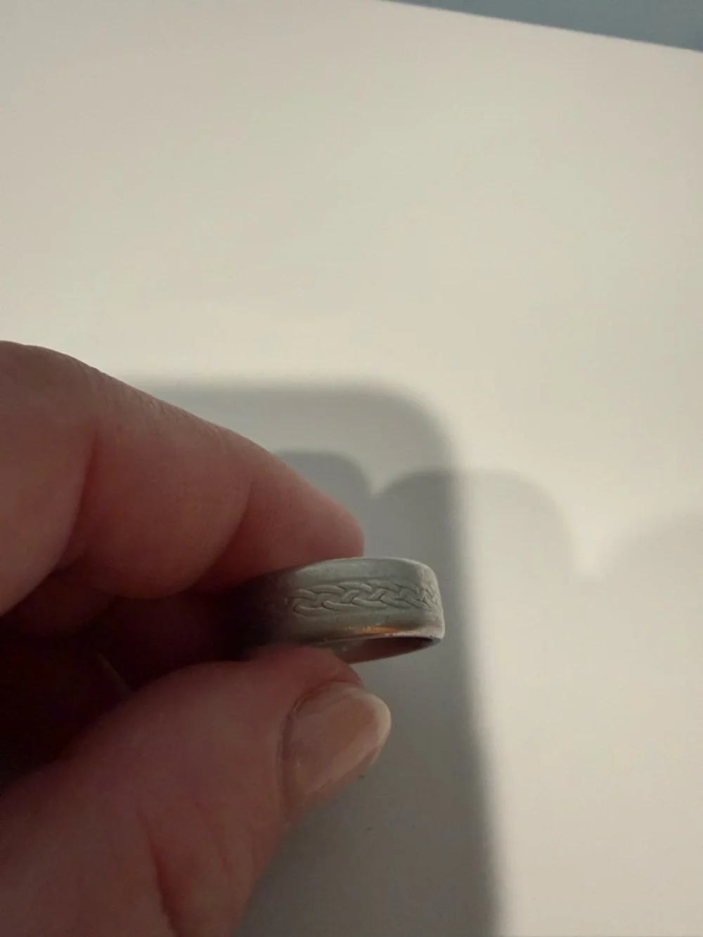 Tungsten wedding band - Mens size 8